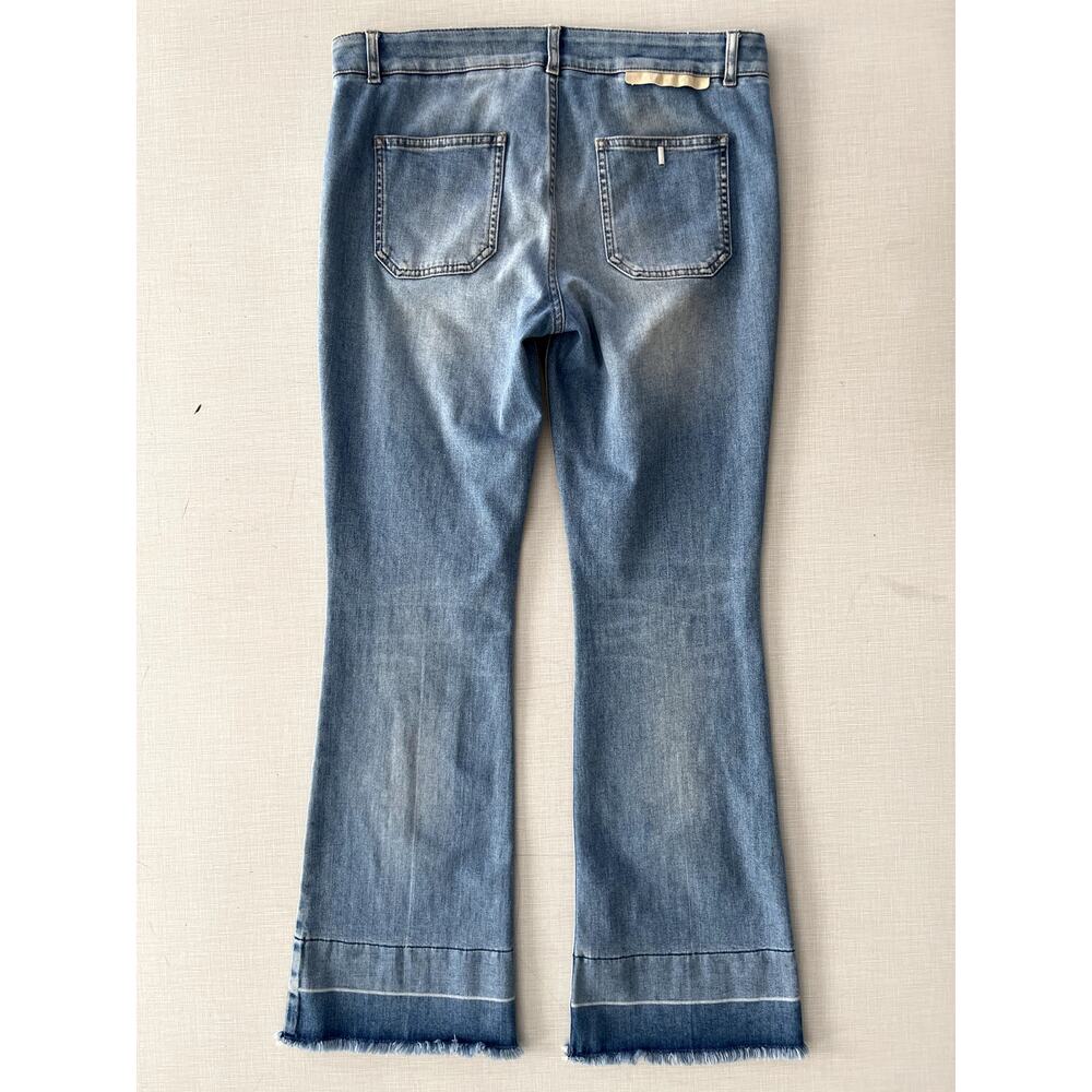 Stella McCartney Sz 29 The 70s Flare Jeans Light Wash Mid-Rise Stretch Designer - Picture 4 of 16